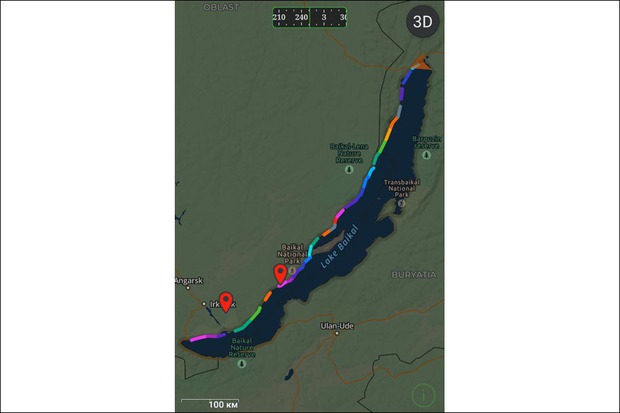 Маршрут путешественника. Фото из телеграм-канала Антона Гаера