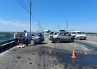 ДТП на Иннокентьевском мосту. Фото Госавтоинспекции Иркутска