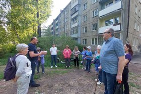 Обсуждение проекта благоустройства в Приморском. Фото пресс-службы думы Иркутска