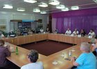 Встреча с жителями Байкальска. Фото пресс-службы правительства Иркутской области