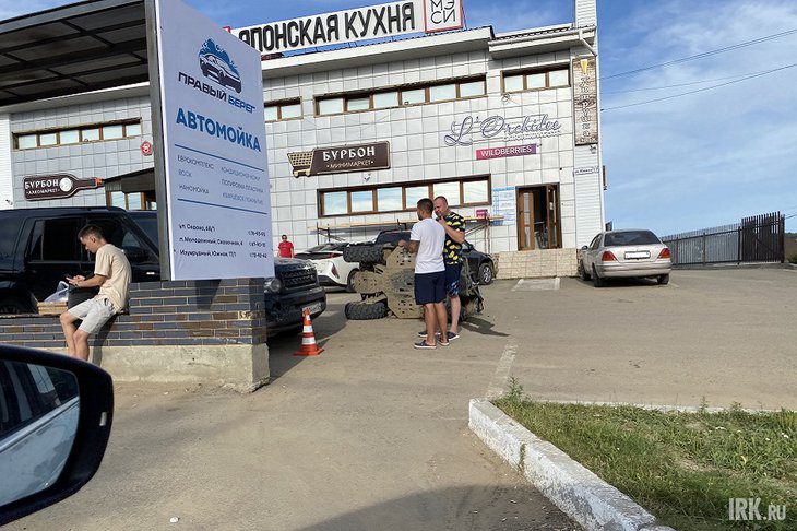 Место аварии. Фото очевидцев