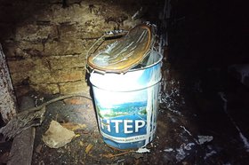Краска на месте происшествия. Фото СУ СК России по Иркутской области
