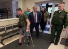 Игорь Кобзев в госпитале. Скриншот видео из телеграм-канала губернатора Ирктуской области