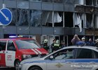 «Москва — Сити» после атаки беспилотников. Фото Михаила Терещенко, ТАСС