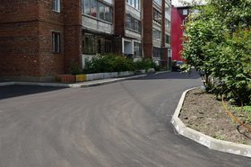 Благоустройство двора. Фото пресс-службы думы Иркутска