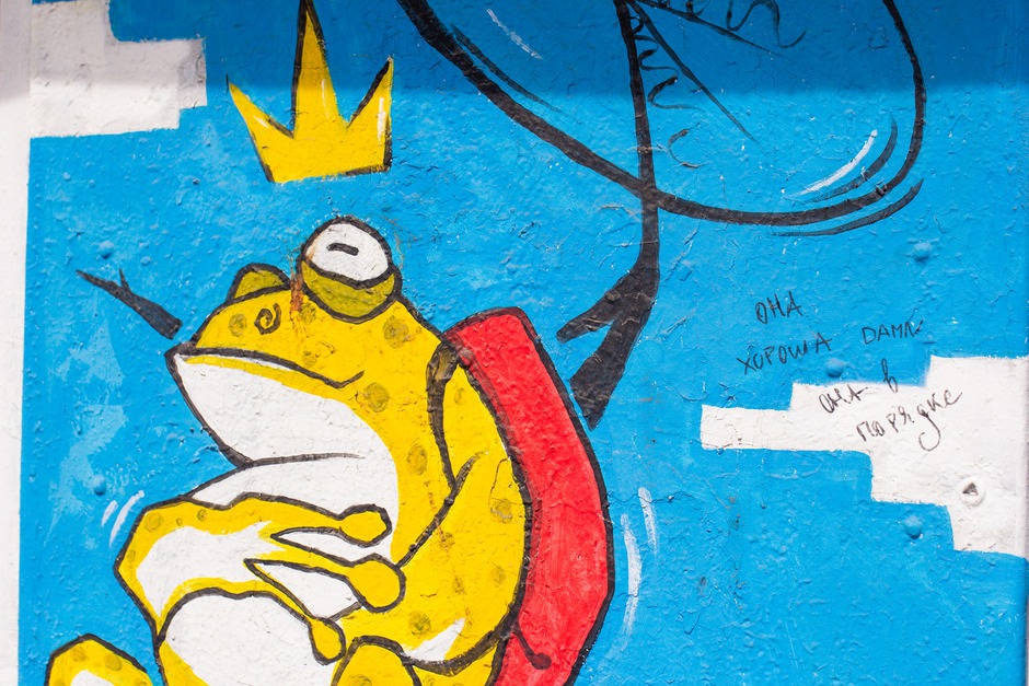 Автор хотел передать в работе, что лягушка наслаждается лЁтной прогулкой в июньском чистом небе