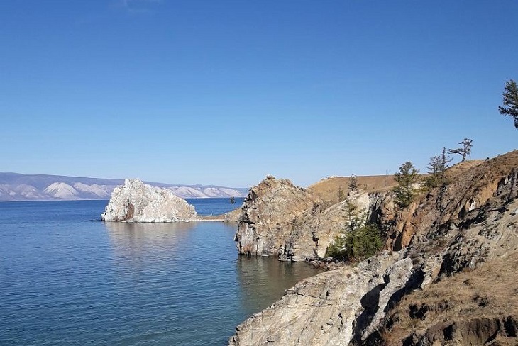 Остров Шарга Даган в проливе Малое море