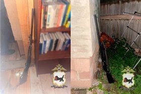 Оружие. Фото пресс-службы ГУ МВД России по Иркутской области