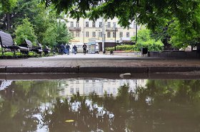 Лужи в Иркутске. Фото Маргариты Романовой, IRK.ru