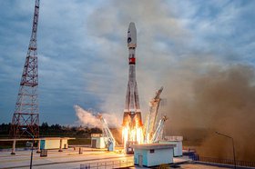 Запуск ракеты-носителя с автоматической станцией «Луна-25». Фото космического центра «Восточный»
