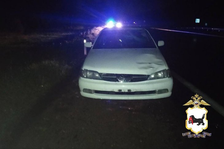 Toyota Carina после ДТП в Ангарске 19 августа. Фото управления МВД России по Ангарскому городскому округу