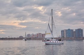 Иркутское водохранилище в дождливый день. Фото Маргариты Романовой, IRK.ru