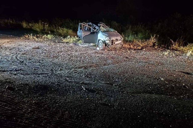 Toyota Ractis после ДТП. Фото ГУ МВД России по Иркутской области