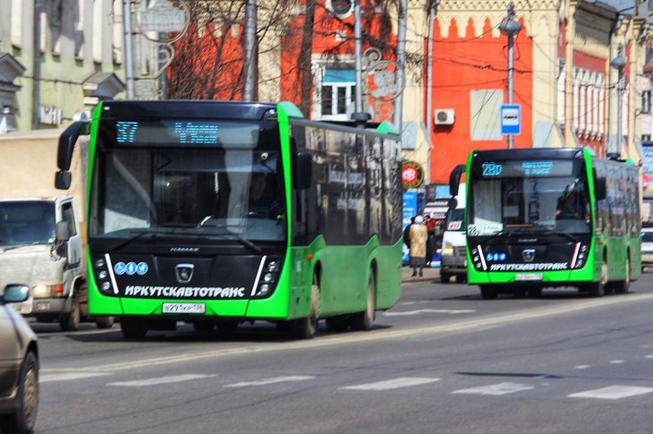 Автобусы. Фото пресс-службы администрации Иркутска