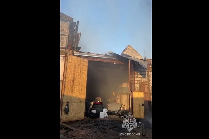 Пожар в Братске. Скриншот видео ГУ МЧС России по Иркутской области