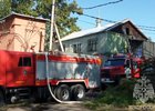 Пожар в здании православной общины. Скриншот видео пресс-службы ГУ МЧС России по Иркутской области