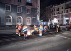 Замена трамвайных путей. Фото пресс-службы администрации Иркутска