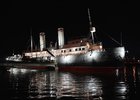 Ледокол «Ангара» с подсветкой. Фото из телеграм-канала Иркутского областного краеведческого музея имени Н.Н. Муравьева-Амурского