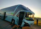Автобус после ДТП. Фото пресс-службы ГУ МВД России по Иркутской области