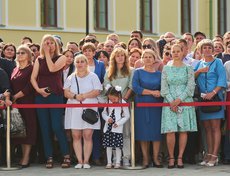 На мероприятие были приглашены родители суворовцев.