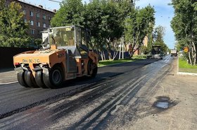 Ремонт дороги. Фото пресс-службы администрации Иркутска