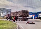ДТП в Братске. Фото пресс-службы Госавтоинспекции Иркутской области