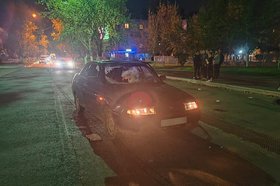 Автомобиль ВАЗ после ДТП 5 сентября. Фото пресс-службы ГУ МВД России по Иркутской области