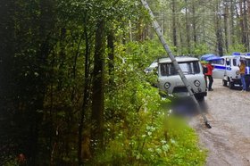 Место происшествия. Фото пресс-службы СУ СК России по Иркутской области