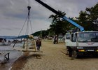 Демонтаж причалов в Листвянке. Фото пресс-службы Восточно-Сибирской транспортной прокуратуры