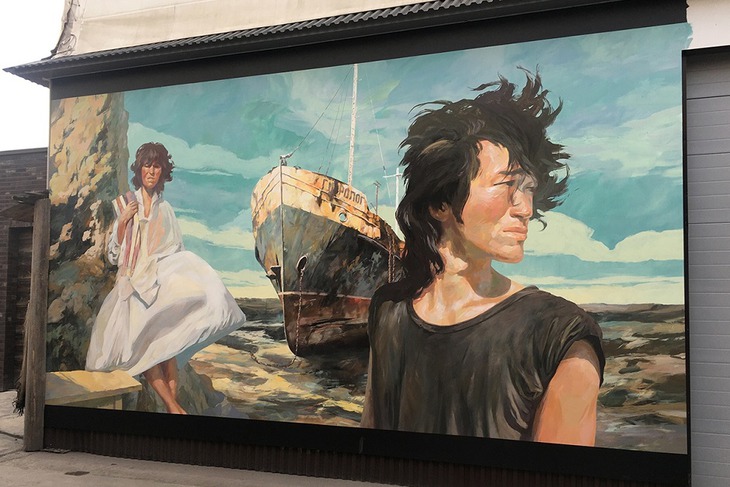 Арт-объект с Цоем в Новосибирске. Фото из соцсетей Василия Каптырева