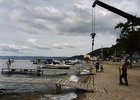 Демонтаж причалов в Листвянке. Фото пресс-службы Восточно-Сибирской транспортной прокуратуры