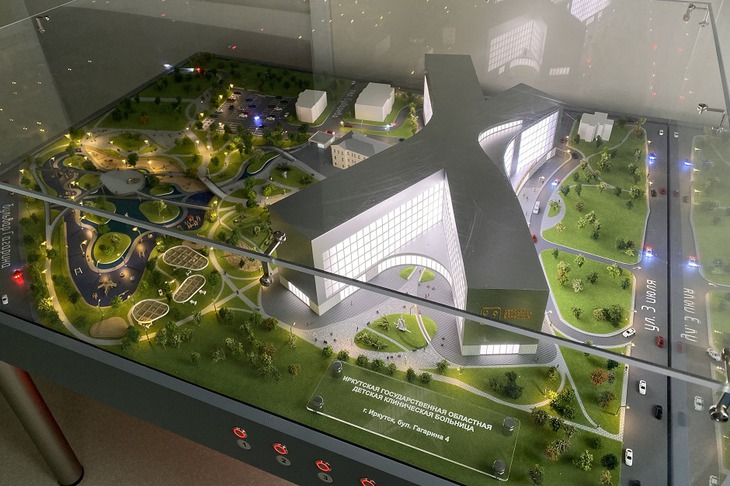 Проект нового здания больницы. Фото предоставлено пресс-службой Иркутской государственной областной детской клинической больницы