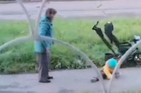 Скриншот видео с происшествие из телеграм-канала «Инцидент Усть-Илимск»