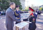 Александр Ведерников с кадетами. Фото пресс-службы ЗС Иркутской области