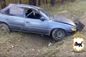 ДТП в Усольском районе. Скриншот видео ГУ МВД России по Иркутской области