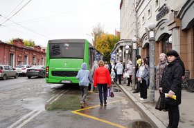 Автобусная остановка. Фото пресс-службы правительства Иркутской области