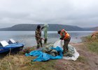 Выловленные из водохранилища сети. Фото пресс-службы Иркутской области