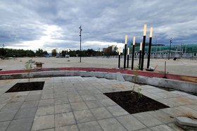 Благоустройство плоащди в Усть-Илимске. Фото со страницы Артема Лобкова в социальной сети «ВКонтакте»