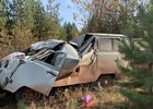 Автомобиль после аварии. Фото пресс-службы Госавтоинспекции Иркутской области