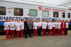 «Поезд здоровья». Фото с сайта администрации Иркутска