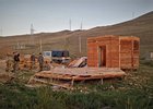 Демонтаж старого здания визитно-информационного центра. Фото Юрия Мясникова
