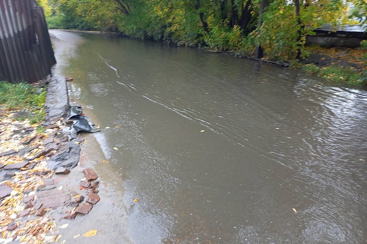 Участок дороги. Фото предоставлено жителями Второго Иркутска