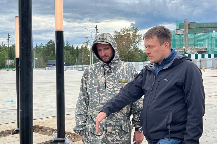 Благоустройство плоащди в Усть-Илимске. Фото со страницы Артема Лобкова в социальной сети «ВКонтакте»