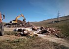 Демонтаж старого здания визитно-информационного центра. Фото Юрия Мясникова