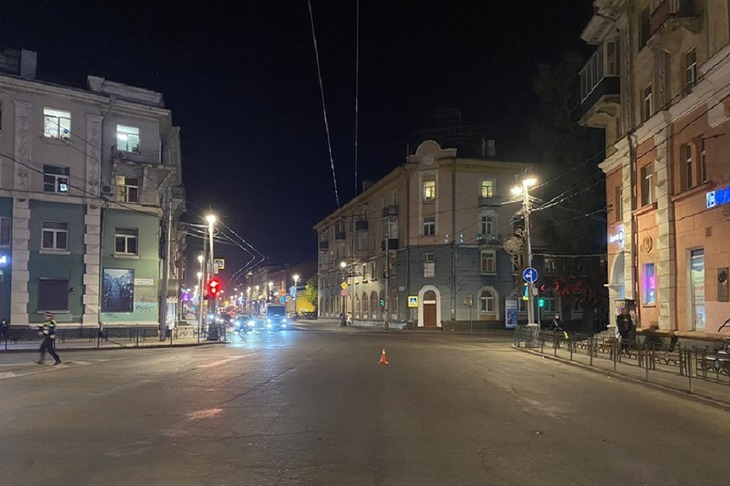 Место ДТП. Фото пресс-службы Госавтоинспекции Иркутска