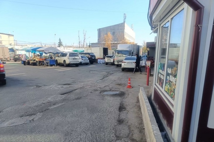 Место ДТП. Фото пресс-службы Госавтоинспекции Иркутска