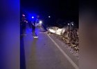 Место аварии. Скриншот видео пресс-службы Госавтоинспекции Иркутской области