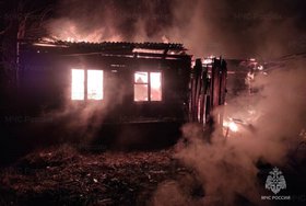 Пожар в Усть-Илимском районе. Фото ГУ МЧС России по Иркутской области