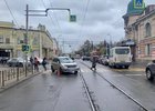 Место ДТП в центре города. Фото ГИБДД Иркутска