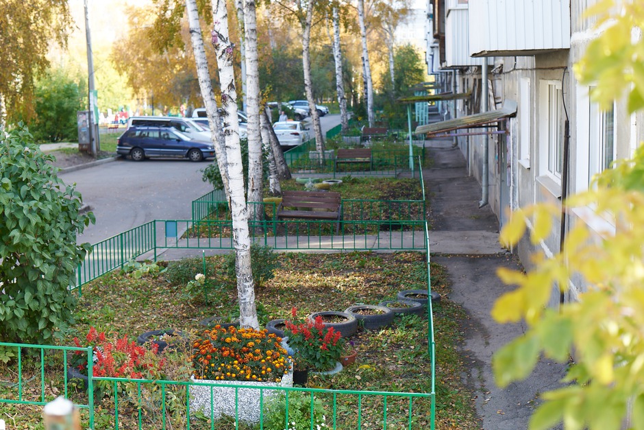 Октябрьский округ. Двор по адресу: ул. Трилиссера, 85